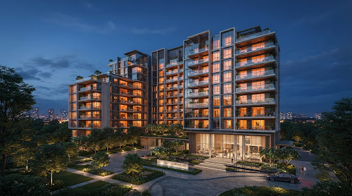 A modern residential building managed with Bina Board